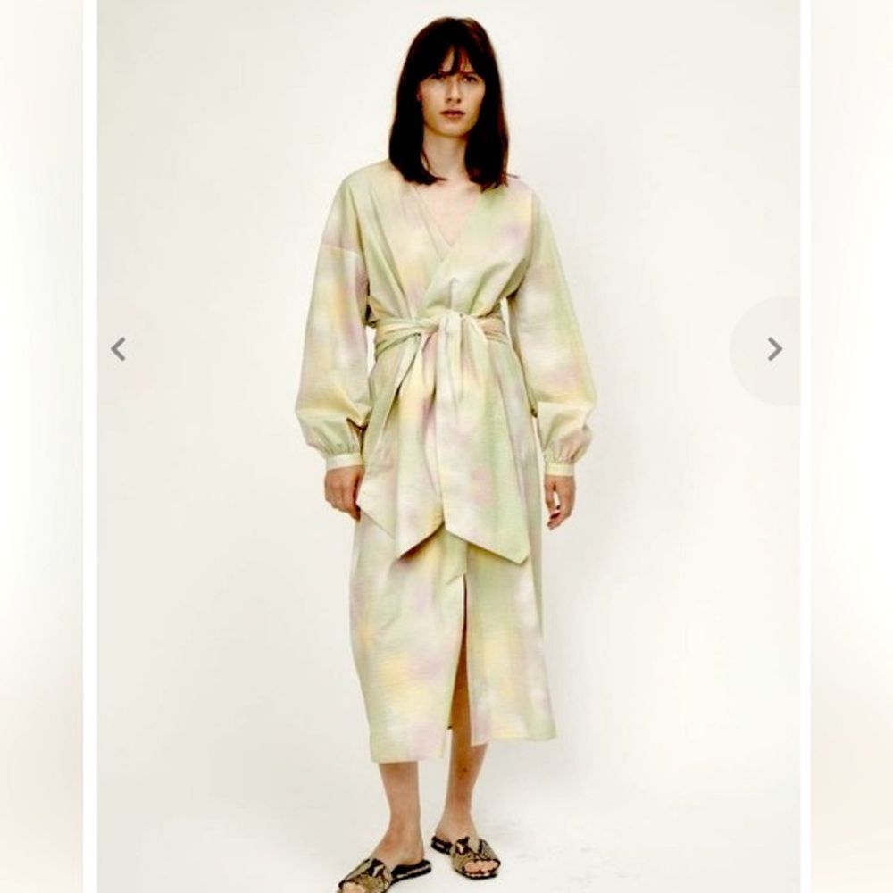 JUST Female Nikki Maxi Dress in Pastel Tie Dye  L